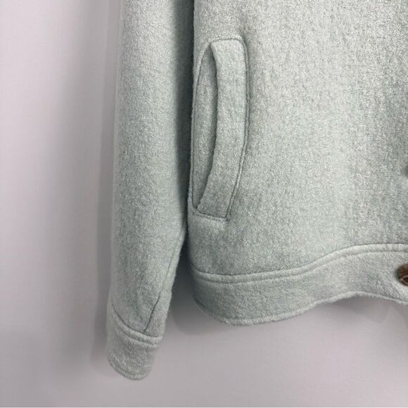 Joie Wool Blend Cropped Shacket Sz Large - Picture 4 of 13